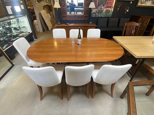 Creation Visual Canada Oval Dining Table with 8 side chairs - $1395